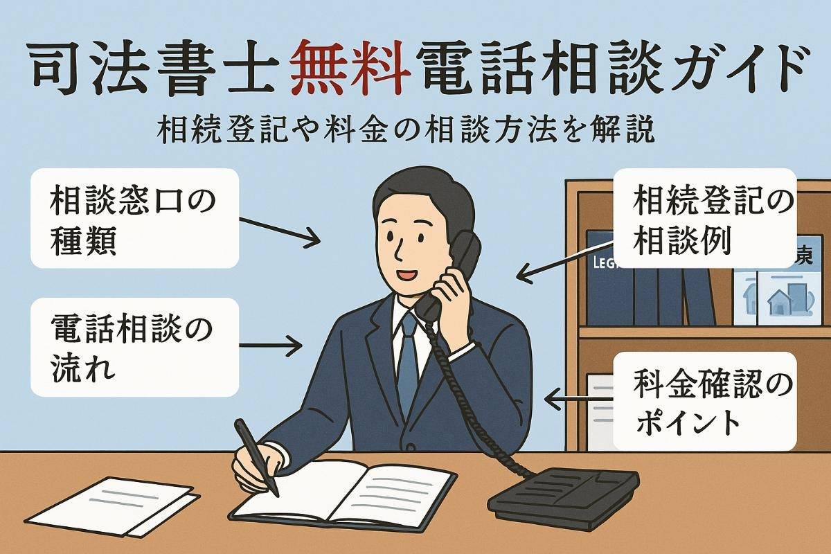 司法書士への電話相談の無料窓口一覧と料金・相続登記など法律相談の流れと活用法