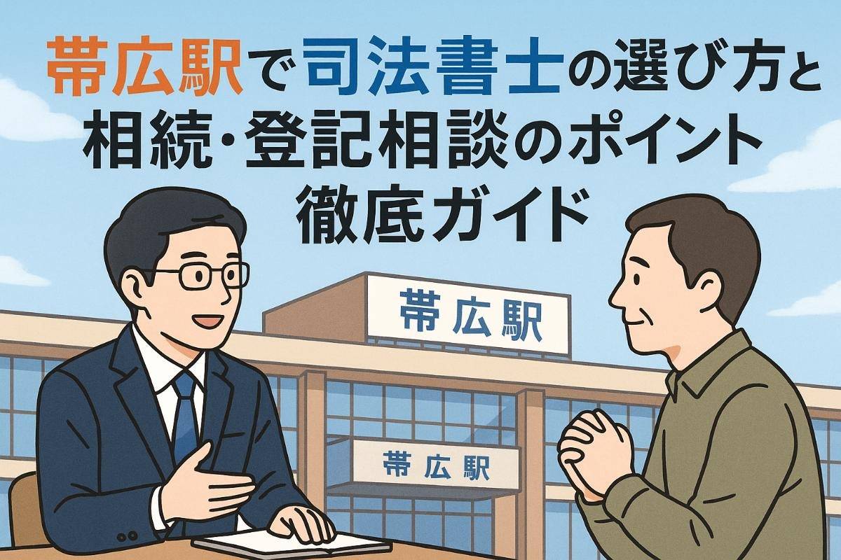 帯広駅で司法書士の選び方と相続・登記相談のポイント徹底ガイド