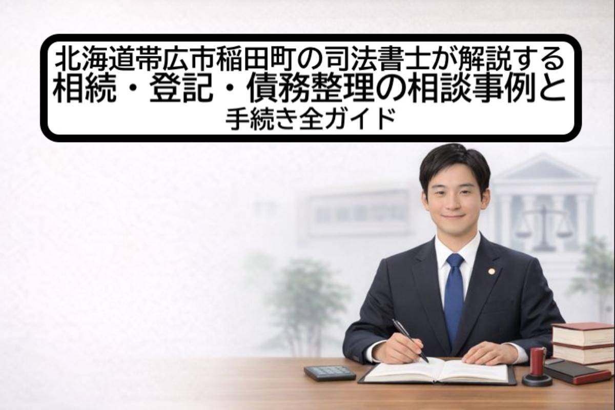 北海道帯広市稲田町の司法書士が解説する相続・登記・債務整理の相談事例と手続き全ガイド