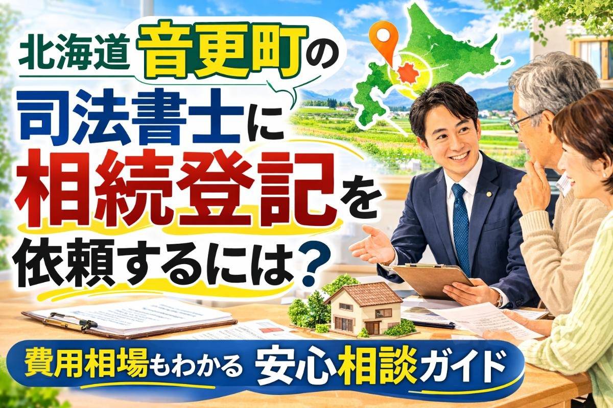北海道音更町の司法書士に相続登記を依頼するには?費用相場もわかる安心相談ガイド