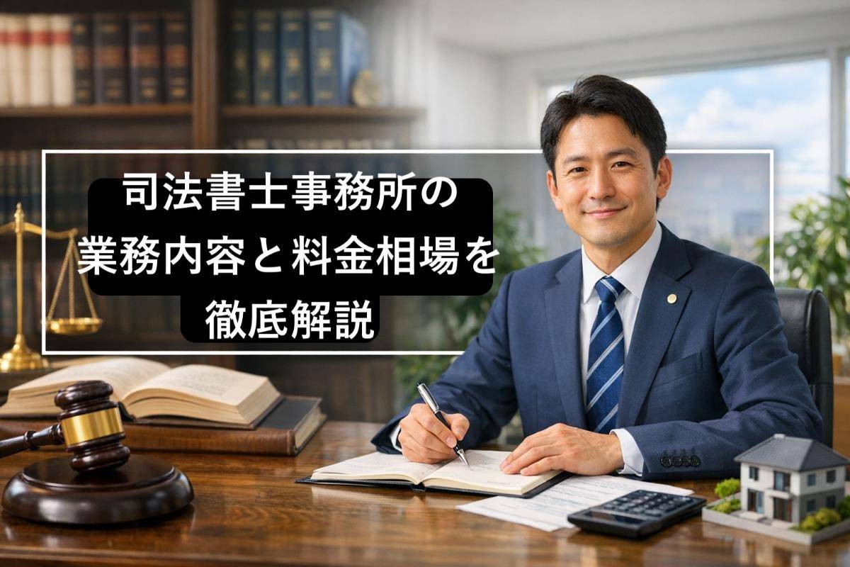 司法書士事務所の業務内容と料金相場を徹底解説